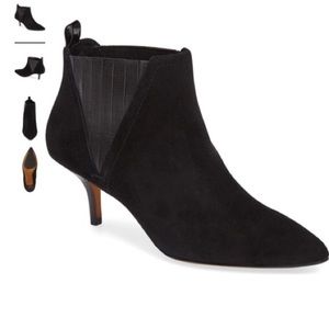 Gorgeous black suede booties